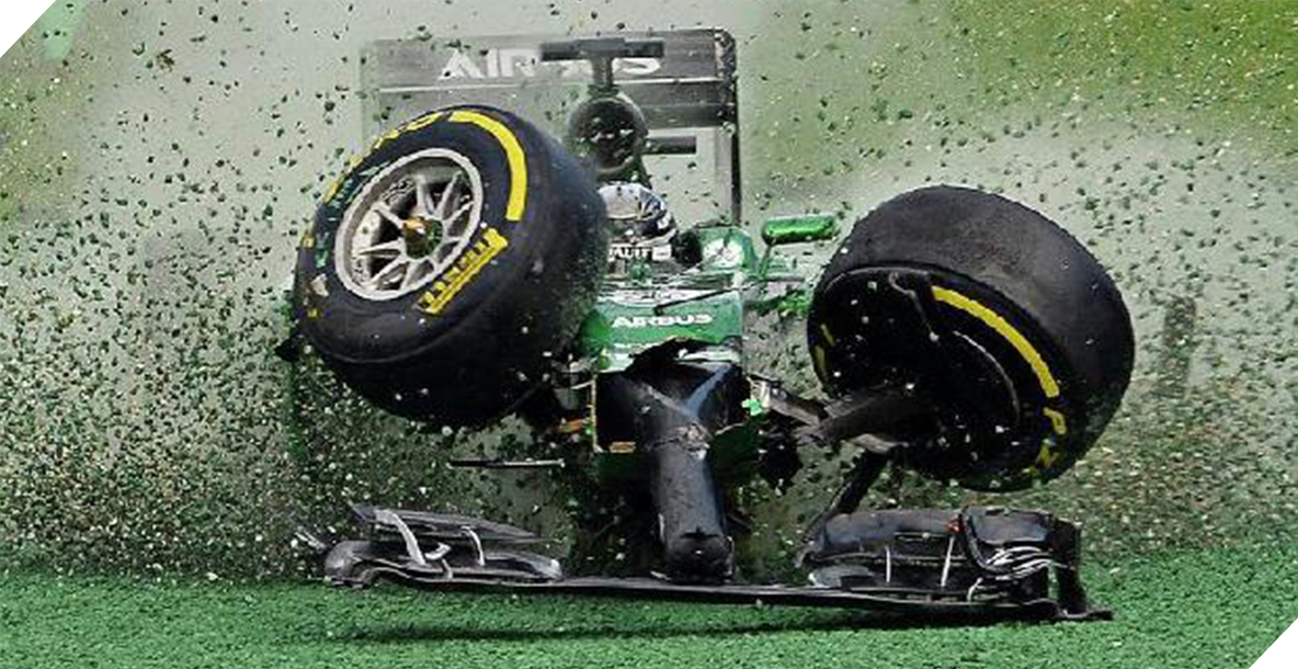 Formula one crash