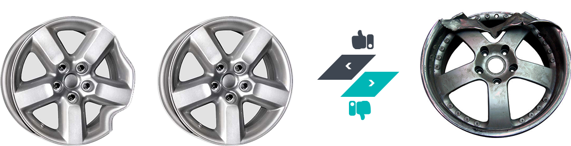 Cracked cast wheels