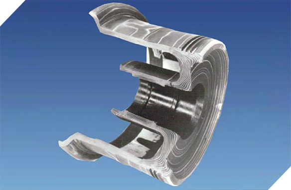 Grain direction in forged wheel